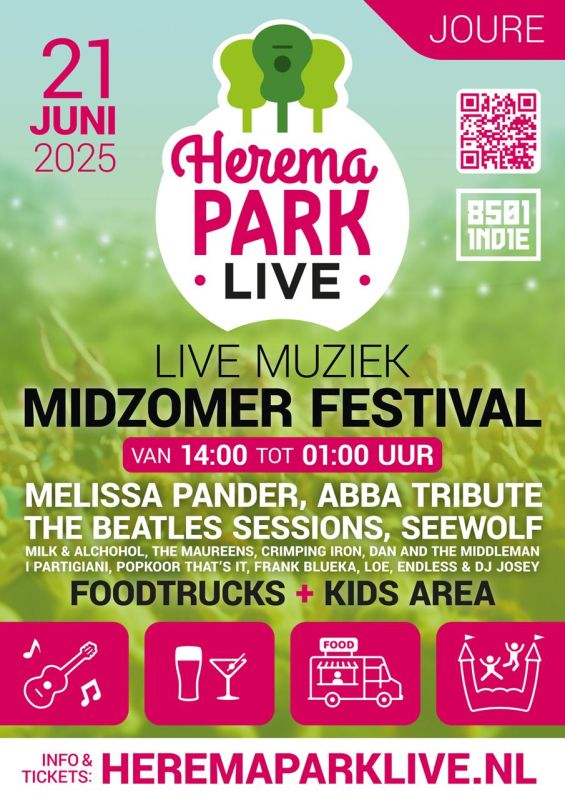 Herema Park Live 2025 – Het Midzomerfestival van Joure!